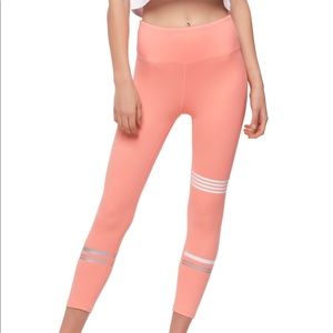 Lilybod x Bandier Morgan 7/8 peach legging